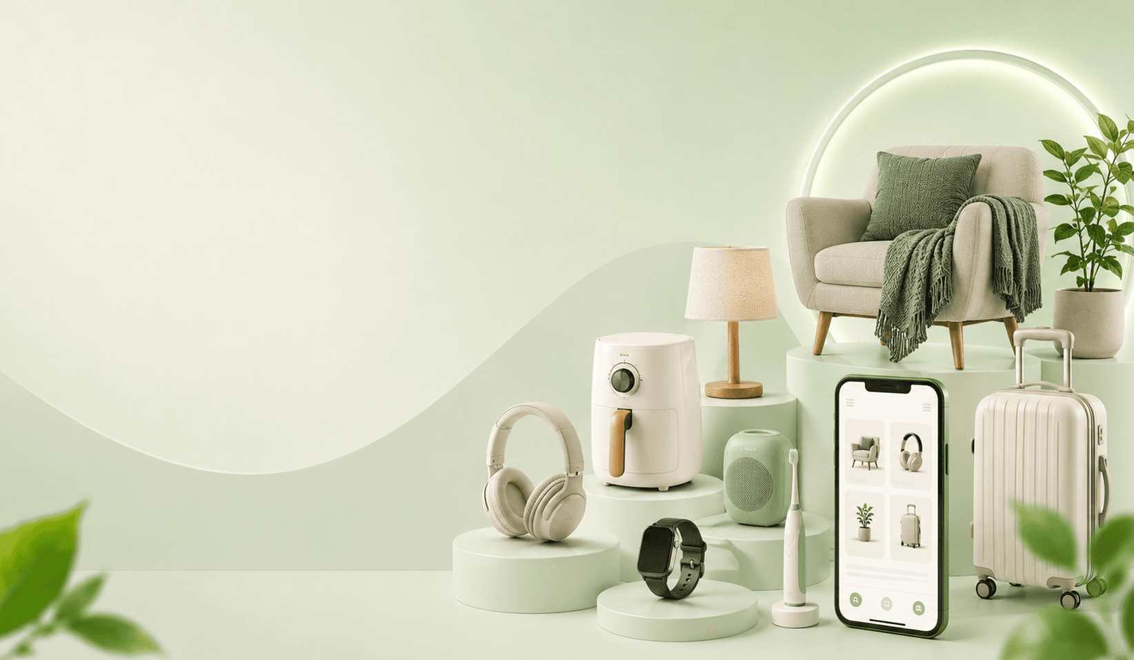 Masskar banner with curated non-food favourites and home gadgets